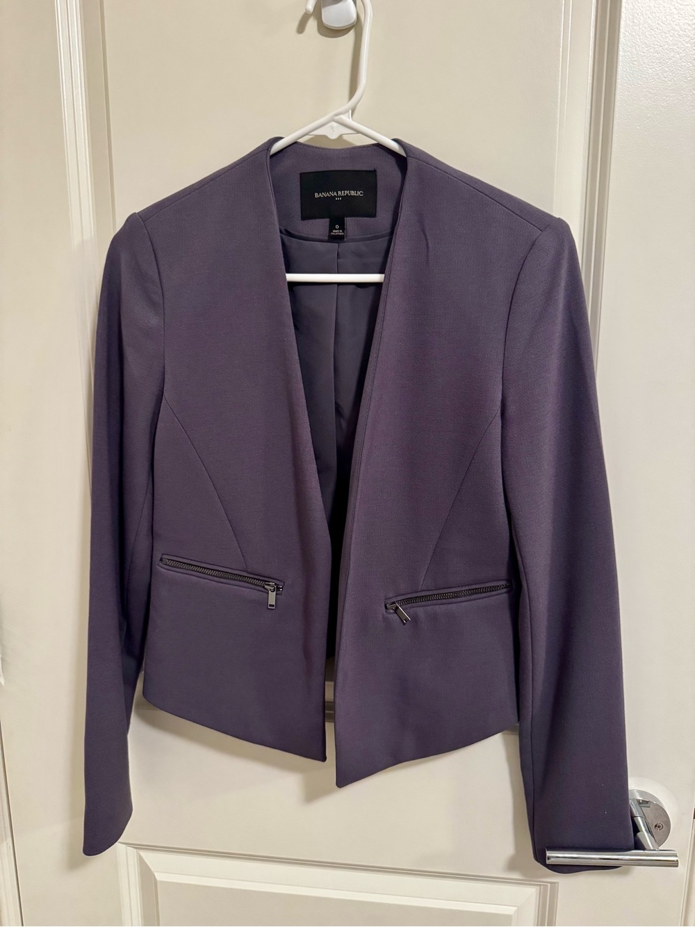 Banana Republic Lavender-Purple Open-Front Blazer